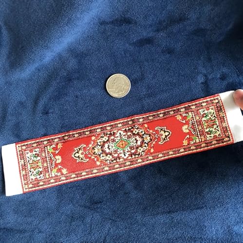 Miniatur Persischer Läufer Teppich Rot und Blau Blumenmuster 23,5 x 4,5 cm Maßstab 1:12 Puppenhaus Zubehör Miniatur Persischer Läufer Teppich Rot und Blau Blumenmuster 23,5 x 4,5 cm Maßstab 1:12 Puppenhaus Zubehör von Air-Ads Supplies