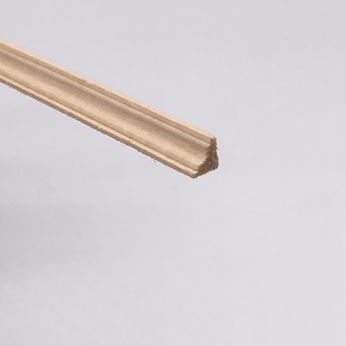 Puppenhaus-Eckleiste, Maßstab 1:12, unlackiertes Holz, 0,5 x 30,5 cm, 10 Stück Puppenhaus-Eckleiste, Maßstab 1:12, unlackiertes Holz, 0,5 x 30,5 cm, 10 Stück von Air-Ads Supplies
