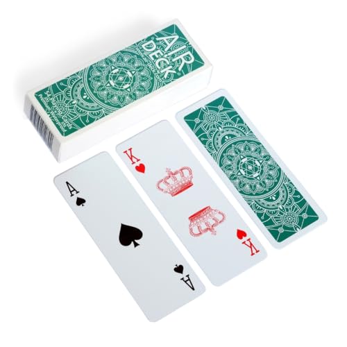 Air Deck - Leichte und kompakte Spielkarten für die Reise - 54 Karten, Kartenspiel Urlaub, Kartendeck (Aqua Mandala) von Air Deck