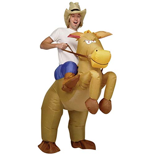 AirSuits Aufblasbares Kostüm Pferd und Cowboy Fasching Karneval von AirSuits