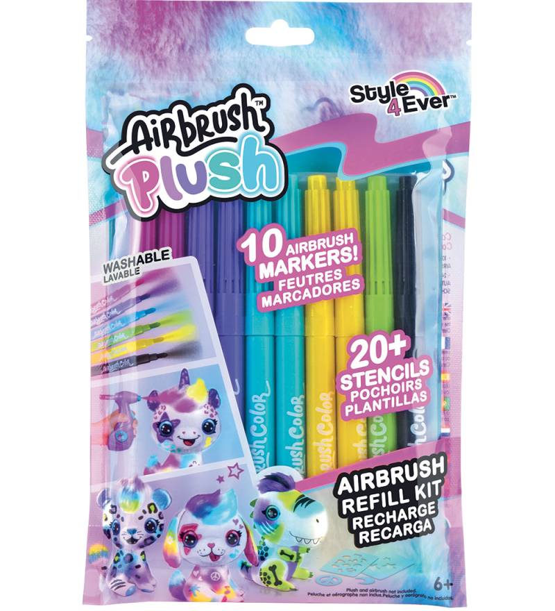 Airbrush Plush Buntstifte-Set - Refill Bausatz - 10 st. - Airbrush Plush - One Size - Buntstiftsets Airbrush Plush Buntstifte-Set - Refill Bausatz - 10 st. - Airbrush Plush - One Size - Buntstiftsets von Airbrush Plush