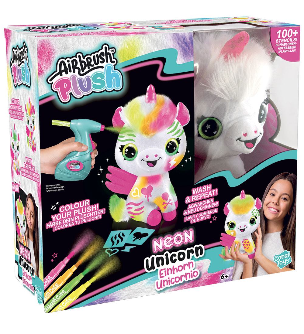 Airbrush Plush Kuscheltier - 23 cm - DYI Neon Einhorn - Airbrush Plush - One Size - Kuscheltiere Airbrush Plush Kuscheltier - 23 cm - DYI Neon Einhorn - Airbrush Plush - One Size - Kuscheltiere von Airbrush Plush