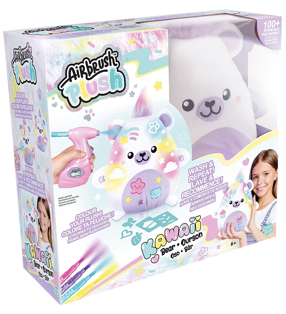 Airbrush Plush Kuscheltier - 23 cm - Kawaii Bear - Airbrush Plush - One Size - Kuscheltiere Airbrush Plush Kuscheltier - 23 cm - Kawaii Bear - Airbrush Plush - One Size - Kuscheltiere von Airbrush Plush