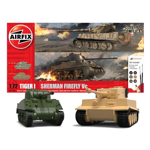 Airfix Classic Conflict Tiger 1 vs Sherman Firefly A50186 Mehrfarbig Airfix Classic Conflict Tiger 1 vs Sherman Firefly A50186 Mehrfarbig von Airfix