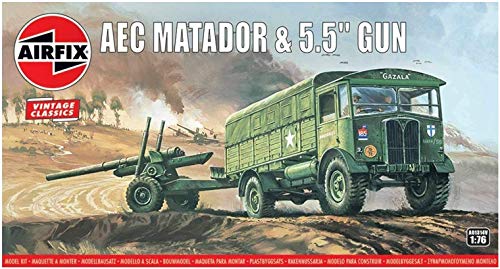 AEC Matador und 5.5inch Gun Artilleriegeschütz, Modellbausatz, Grau AEC Matador und 5.5inch Gun Artilleriegeschütz, Modellbausatz, Grau von Airfix