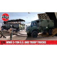 AIRFIX A03306A 1:76 WWII 3-ton 4x4 General Service & Troop Trucks AIRFIX A03306A 1:76 WWII 3-ton 4x4 General Service & Troop Trucks von Airfix