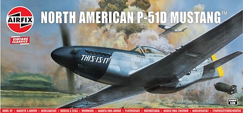 Airfix - 1/24 North American P-51D Mustang - Plastikmodellbausatz Airfix - 1/24 North American P-51D Mustang - Plastikmodellbausatz von Airfix