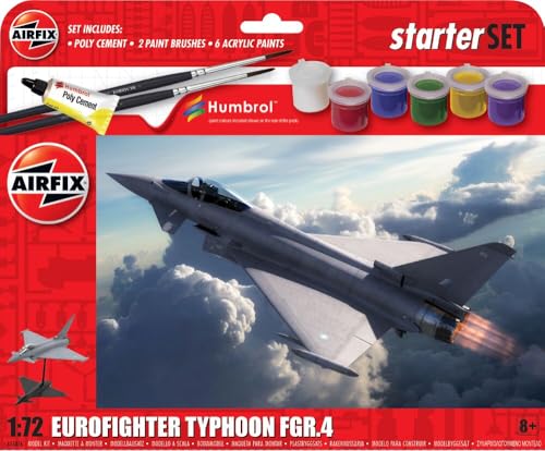Airfix - 1/72 Starter Set - Eurofighter Typhoon FGR.4 - Plastik-Modellbau - Maßstab: 1:72 von Airfix