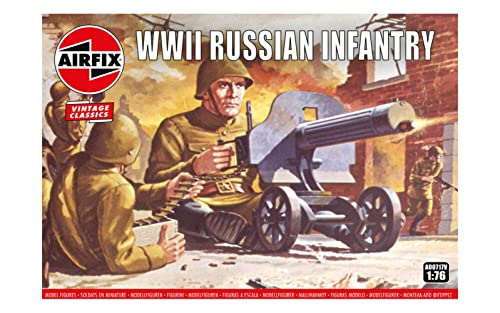Airfix 1/76 Russische Infanterie. Plastikmodellbausatz für sowjetische WWII Infanterie, insgesamt 48 Teile für Figuren in 16 verschiedenen Posen. Airfix 1/76 Russische Infanterie. Plastikmodellbausatz für sowjetische WWII Infanterie, insgesamt 48 Teile für Figuren in 16 verschiedenen Posen. von Airfix