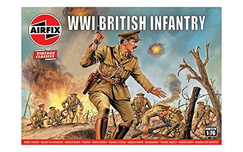 Airfix A00727V 1/76 Britische Infanterie Figuren WWI British Infantry, Vintage Classics, grau von Airfix