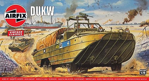 Airfix A02316V 1/76 DUKW Militärfahrzeug Modellbausatz, Modellbauzubehör, Mehrfarbig, 1: 76 Scale Airfix A02316V 1/76 DUKW Militärfahrzeug Modellbausatz, Modellbauzubehör, Mehrfarbig, 1: 76 Scale von Airfix