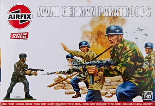 Airfix A02712V 1/32 WWII Deutsche Fallschirmjäger, Mehrfarbig von Airfix