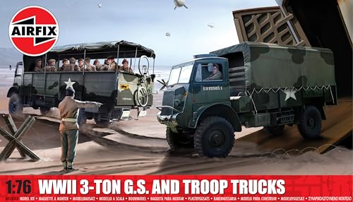 Airfix A03306A 3-Tonnen-4x4-Allzweck-und Truppentransporter aus dem Zweiten Weltkrieg. Plastikmodellbausatz von Airfix