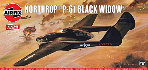Airfix A04006V 1/72 Northrop P-61 Black Widow Air Craft Modellbausatz, Modellbauzubehör, Mehrfarbig, 1: 72 Scale von Airfix