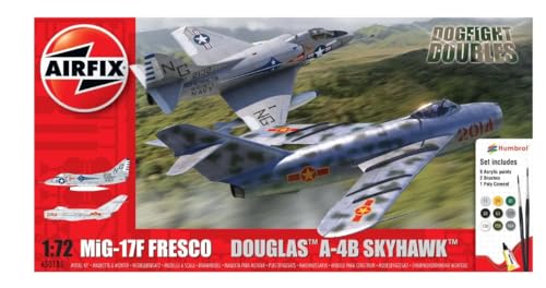 Airfix A50185 1/72 Mig 17F Fresco Douglas A-4B Skyhawk Dogfight Double Mig-21 Modellbau, 0 von Airfix