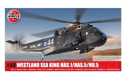 Airfix Modellset - A11006 Westland Sea King HAS.1/HAS.2/HAS.5/HU.5 Modellbausatz - Plastikmodellhubschrauber-Kits für Erwachsene & Kinder ab 8 Jahren, Set enthält Sprues & Decals - Modell im Maßstab von Airfix