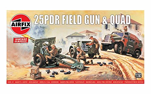 25PDR Field Gun & Quad Artilleriegeschütz und Fahrzeug Modellbausatz 25PDR Field Gun & Quad Artilleriegeschütz und Fahrzeug Modellbausatz von Airfix