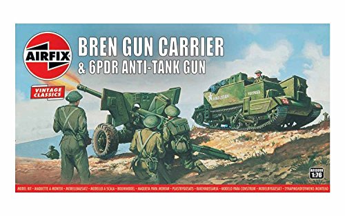 Bren Gun Carrier & 6PDR Panzerabwehrkanone, Modellbausatz von Airfix