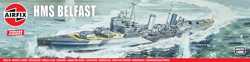 HMS Belfast Kriegsschiff-Modellbausatz von Airfix