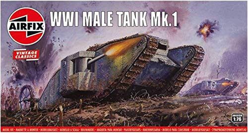 Panzer Mark 1, 1. Weltkrieg, Modellbausatz, Grau Panzer Mark 1, 1. Weltkrieg, Modellbausatz, Grau von Airfix