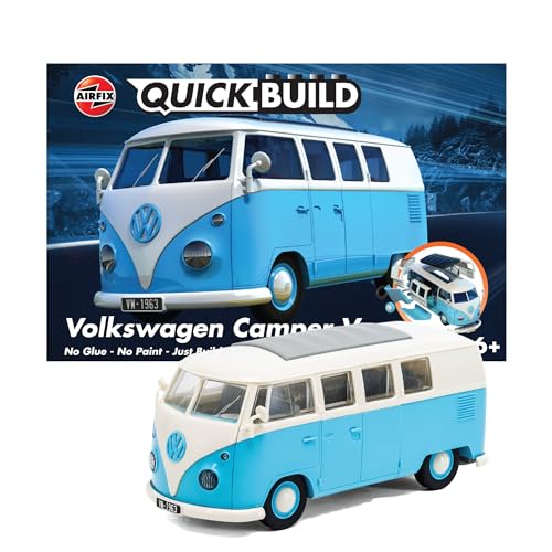 QUICKBUILD VW Camper-Van Modellbausatz, blau von Airfix