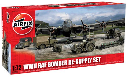 Bomber Re-Supply Set Modellbausatz, Grün, Grau von Airfix