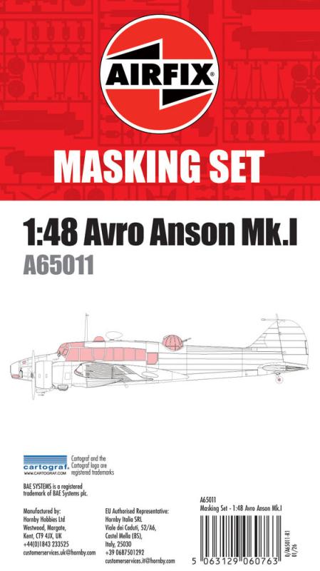Masking Set - Avro Anson Mk.I Masking Set - Avro Anson Mk.I von Airfix