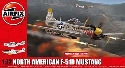 North American F-51D Mustang Modellbausatz North American F-51D Mustang Modellbausatz von Airfix