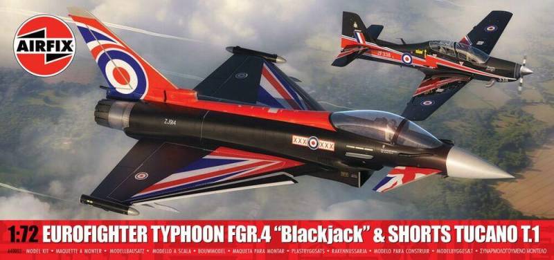 Twin Pack - Eurofighter Typhoon FGR.4 (Blackjack) + Shorts Tucano T.1 von Airfix