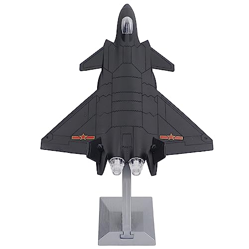 Airshi Kampfflugzeug-Modell, Kampfflugzeug-Spielzeuglegierung, Zurückziehbar, Lustige Dekoration für den Desktop (Schwarz) von Airshi