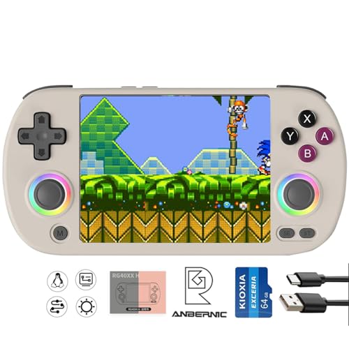 Airuidas RG 40XXH Handheld Game Console rg40xxh 4.0'' IPS Screen Supports 5G WiFi Bluetooth HDMI and TV Output New Emulator RG40XX H (RG40XXH-Grau) von Airuidas