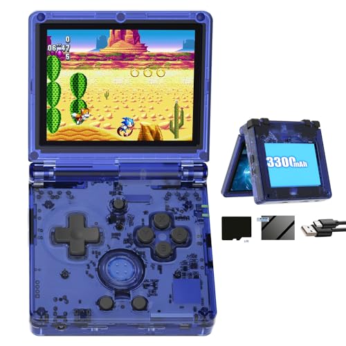 RG35XXSP Flip Retro Handheld Spielekonsole, 3,5 Zoll IPS Bildschirm Linux System mit 64G Karte vorinstalliert 5532 Spiele, Clamshell Spielekonsolen Unterstützt 5G WiFi Bluetooth HDMI von Airuidas