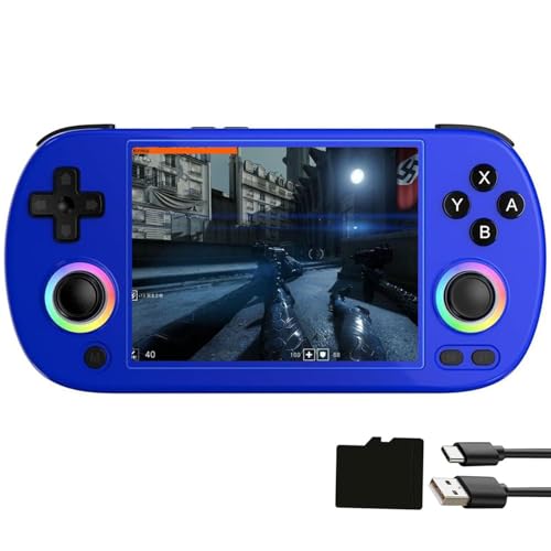 Airuidas RG 40XXH Handheld Game Console rg40xxh 4.0'' IPS Screen Supports 5G WiFi Bluetooth HDMI and TV Output New Emulator RG40XX H (RG40XXH-Blau) von Airuidas