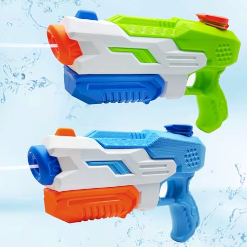 Aischens 2 Stück 600ml Wasserpistole für Kinder, Wasserspritzpistole mit großer Reichweite 8 Meter für Mädchen Jungen Erwachsene, Wasserschlacht Spielzeug Spritzpistole Wasser, Wasserpistolen Set Aischens 2 Stück 600ml Wasserpistole für Kinder, Wasserspritzpistole mit großer Reichweite 8 Meter für Mädchen Jungen Erwachsene, Wasserschlacht Spielzeug Spritzpistole Wasser, Wasserpistolen Set von Aischens