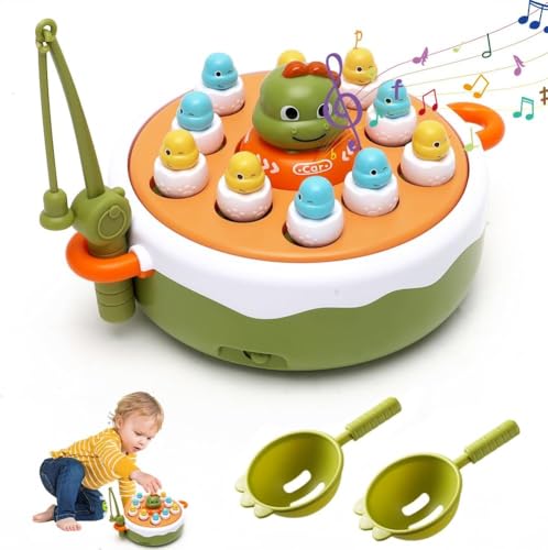 Aischens Dinosaurier Brettspiel Set für Kinder, Magnetisches Angelspiel mit Musik, Fische Angeln Spiel Mini-Dinos Kinderspielzeug- Pop Up, Drehscheibe, Angelspiel und Tic Tac Toe für Jungen Mädchen Aischens Dinosaurier Brettspiel Set für Kinder, Magnetisches Angelspiel mit Musik, Fische Angeln Spiel Mini-Dinos Kinderspielzeug- Pop Up, Drehscheibe, Angelspiel und Tic Tac Toe für Jungen Mädchen von Aischens