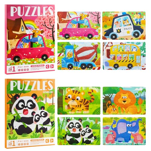 Aischens Kinderpuzzle Magnet Puzzle-2 Bücher/Pack, 9-16-20-24 Teile Magnetpuzzle 4 in 1 Buch, 138 Teile Magnetische Puzzles, Magnetspiel Puzzle Reisespiele Lernspielzeug für Kinder ab 3 4 5 Jahre Aischens Kinderpuzzle Magnet Puzzle-2 Bücher/Pack, 9-16-20-24 Teile Magnetpuzzle 4 in 1 Buch, 138 Teile Magnetische Puzzles, Magnetspiel Puzzle Reisespiele Lernspielzeug für Kinder ab 3 4 5 Jahre von Aischens