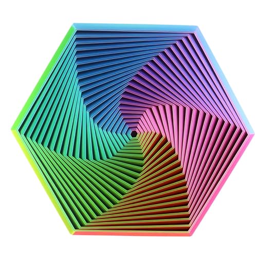 Fractal Fidget Hexagon 13 cm – Fidget Toys für Erwachsene, Spiral Design 2025, Sensorisches Spielzeug zur Entspannung & Stressabbau, ideales Fidget gegen Alltagsstress Fractal Fidget Hexagon 13 cm – Fidget Toys für Erwachsene, Spiral Design 2025, Sensorisches Spielzeug zur Entspannung & Stressabbau, ideales Fidget gegen Alltagsstress von Aisikoo