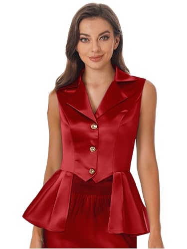 Aislor Damen Victorian Steampunk Jacke Ärmellos Renaissance Jacket vintage Mittelalter Mäntel Halloween Cosplay Faschingskostüm Mottopartys Burgundy L Aislor Damen Victorian Steampunk Jacke Ärmellos Renaissance Jacket vintage Mittelalter Mäntel Halloween Cosplay Faschingskostüm Mottopartys Burgundy L von Aislor