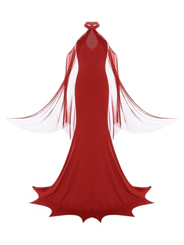 Aislor Gothic Kleid Damen Halloween Viktorianisches Kleid Frauen Hexenkleid Mittelalter Kleidung Festival Outfit Karneval Kostüm Rot L Aislor Gothic Kleid Damen Halloween Viktorianisches Kleid Frauen Hexenkleid Mittelalter Kleidung Festival Outfit Karneval Kostüm Rot L von Aislor