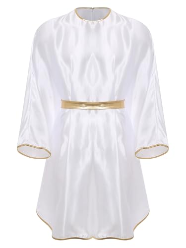 Aislor Herren Engel Kostüm Cosplay Halloween Dämon Kostüm Retro Lange Robe Mittelalter Renaissance Mantel Rave Outfit Karnevalskostüm von Aislor