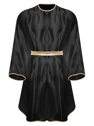 Aislor Herren Engel Kostüm Cosplay Halloween Dämon Kostüm Retro Lange Robe Mittelalter Renaissance Mantel Rave Outfit Karnevalskostüm von Aislor