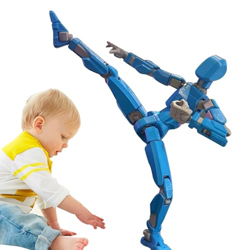 3D Gedruckte Actionfigur, Mehrgelenkige Bewegliche Roboter, 3D-Gedruckter Mannequin Toys, Dum-My Action Figuren Spielzeug für Heimdekoration Geschenke von Aisyrain