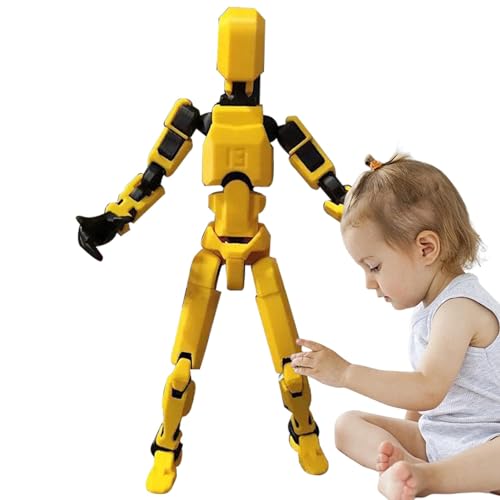 3D Gedruckte Actionfigur, Mehrgelenkige Bewegliche Roboter, 3D-Gedruckter Mannequin Toys, Dum-My Action Figuren Spielzeug für Heimdekoration Geschenke von Aisyrain