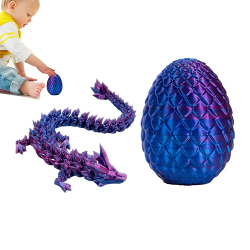 3D Gedrucktes Drachenei, Drachenei Zappelspielzeug, Geheimnisvolle Dracheneier mit Drachen im Inneren, Drachenspielzeug für Kinder, Jungen und Mädchen von Aisyrain