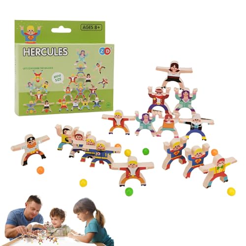 Aisyrain Stapelblöcke für Kinder, Stapelspiel für Kinder,Mini tragbare Bunte Stapelblöcke für Partyspaß - Spielzeug für die frühe Entwicklung, interaktive pädagogische Blockspiele für Vorschule, von Aisyrain