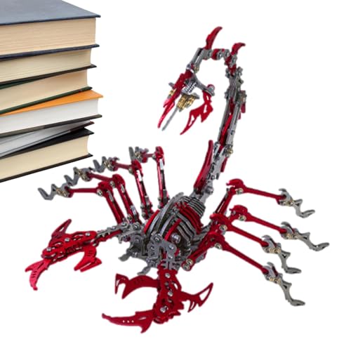 Metall Skorpion Puzzle, 3D Metall Puzzle Skorpion Kit, Realistischer DIY Modellbausatz mit Beweglichen Gelenken, Insekt Figur Sammelbares Spielzeug Für Mann Papa von Aisyrain