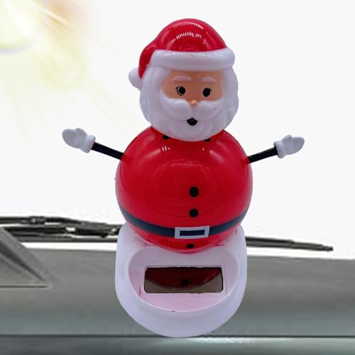 Solarbetriebener Tanzender Weihnachtsmann | Der schwingende Weihnachtsmann lindert Müdigkeit beim Autofahren,Solartänzer als Geschenk zu Weihnachten, Geburtstag, Feiertag, Jahrestag Aisyrain von Aisyrain