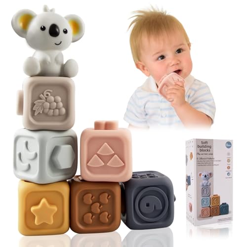 7 Stück Weich Baby Bausteine Spielzeug Motorikspielzeug Stapelwürfel, Montessori Spielzeug ab 1 Jahr Bauklötze mit Zahlen Tieren Früchten Buchstaben, Squeeze Zahnen Kleinkind ab 6 12 18 Monate 7 Stück Weich Baby Bausteine Spielzeug Motorikspielzeug Stapelwürfel, Montessori Spielzeug ab 1 Jahr Bauklötze mit Zahlen Tieren Früchten Buchstaben, Squeeze Zahnen Kleinkind ab 6 12 18 Monate von Aitsite