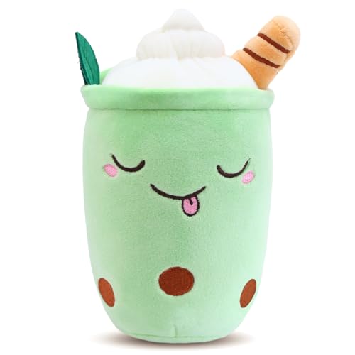 Aitsite Bubble Tea Kuscheltier, Squishy Plüschtier Mini Cute Klein Mädchen Kawaii Plush Süße Kuscheltiere Kissen Milk Tea Doll von Aitsite