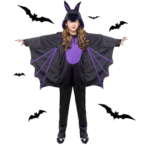 Aitsite Halloween Kostüme, Fledermausanzüge, Fledermausanzüge für Jungen, Fledermaus-Einteiler für Kinder, Halloween für Jungen und Mädchen, Karnevalskostüme von Aitsite